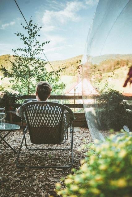 Living Timeless- Bubble Tent Elzach Inklusive Hot Tube Badefass- Schlafen Unterm Sternenhimmel ภายนอก รูปภาพ