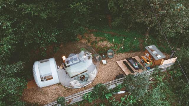 Living Timeless- Bubble Tent Elzach Inklusive Hot Tube Badefass- Schlafen Unterm Sternenhimmel ภายนอก รูปภาพ