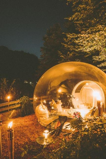 Living Timeless- Bubble Tent Elzach Inklusive Hot Tube Badefass- Schlafen Unterm Sternenhimmel ภายนอก รูปภาพ