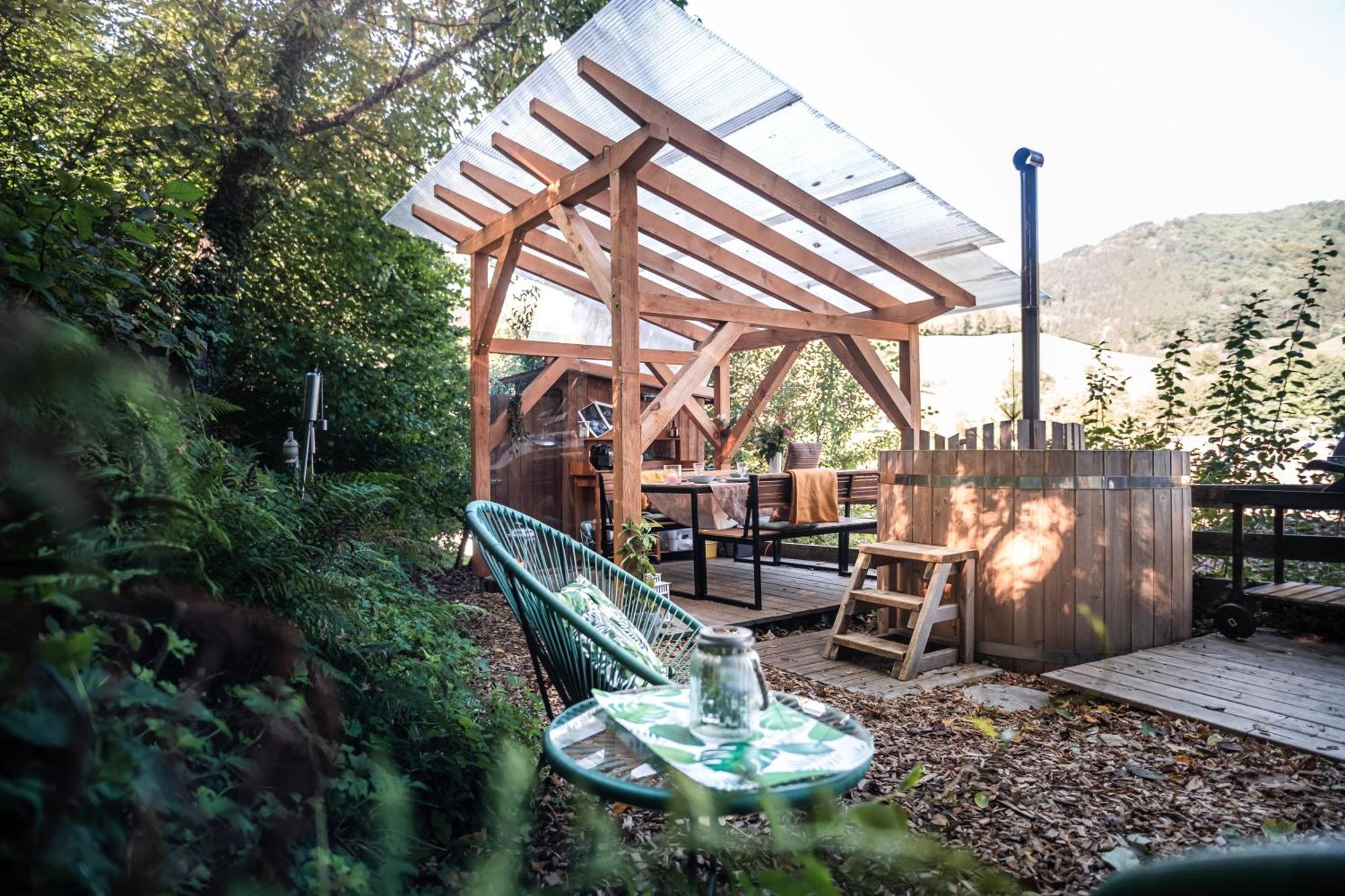 Living Timeless- Bubble Tent Elzach Inklusive Hot Tube Badefass- Schlafen Unterm Sternenhimmel ภายนอก รูปภาพ